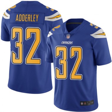 Los Angeles Chargers NFL Football Nasir Adderley Electric Blue Jersey Youth Limited #32 Rush Vapor Untouchable->los angeles chargers->NFL Jersey